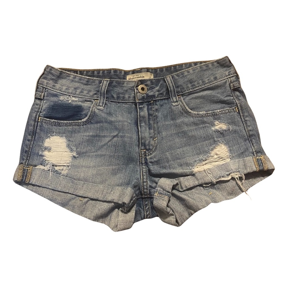 Abercrombie kids jean shorts, Size:16, Color: Blue
